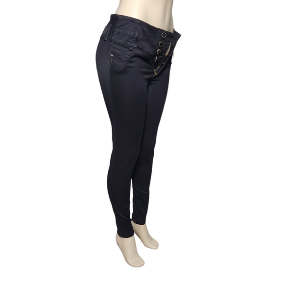 * New* Push Up  High Waist Colombian jeans size 14 black skinny jeans - Picture 12 of 14